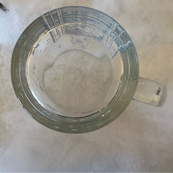 Vintage EPOCH Mr. Snowman Glass Glassware Coffee Tea Mug Bright Holiday USA - Picture 8 of 10